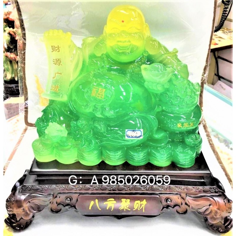 Feng Shui Lucky Charm - Jade Laughing Buddha